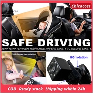 ChicAcces Baby Car Monitor High Resolution 360 Degree Rotation Night Vision 43 Inch Car Rear View Monitor for Auto