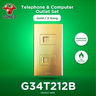 GONEO CAT3/CAT6 Telephone Lan & Outlet socket G34T212B(T6)
