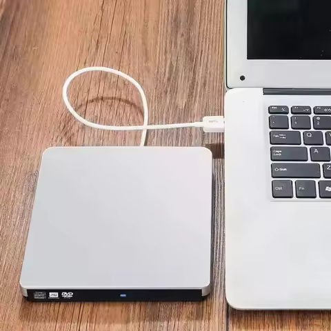 PC Laptop External USB 3.0 DVD RW CD Writer Portable Optical Drive Burner Reader Player Tray Black/w