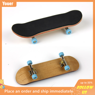 【Youer】 เสร็จสิ้นไม้ Fingerboard Finger skate BOARD Grit BOX โฟมเทปเมเปิ้ลไม้