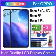 Original AMOLED OPPO Reno 5 4G 5G Reno 5F Reno 5 Pro 5G LCD Display Touch Screen Replacement