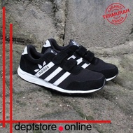 Sepatu Anak Adidas Neo Kids Hitam | Sepatu Sekolah Hitam Perekat