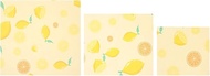 Toyvian 3pcs Reusable Beeswax Food Wrap Organic Bees Wax Wrap for Bread Cheese Sandwich