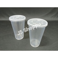 22oz PP Cup with Flat Lid  / 700ml / Disposable Plastic Cup / Cawan Plastik / EC A22C