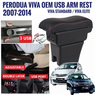 Car Arm Rest Storage Perodua Viva Armrest Usb Port armrest Extender Cushion Console Box Car Seat Gap