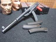 WB2二戰部門 mini模型1/6精緻不知名折疊托長管衝鋒槍一把(槍機可動 附4支彈匣) LT:2985