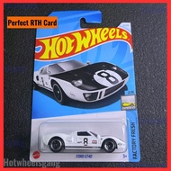 Hot Wheels Ford GT40 White 2024 Collections Series Circuit Legend Diecast Car Muscle Ford GT40 Keret