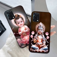 Back cover for oppo a74 / oppo a94 / oppo a95 / oppo a96 4g with pictures of little master and littl
