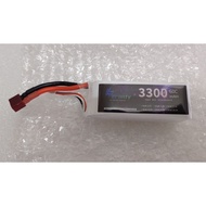 3s 3300mah 60c short pack lipo battery