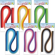 JUYA Paper Quilling Set 54cm Length Up to 42 Shade Colors 6 Pack(42 Colors,Width 10mm)