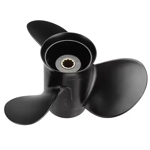 48-19640A40 Boat Outboard Propeller Aluminium Alloy Marine Propeller 10 Spline Tooth 3 Blade For Mer