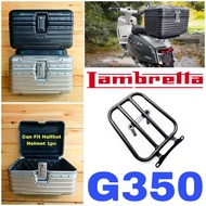 Combo Set Monorack GIVI Lambretta G350  + Top Box Aluminum ABS Tail Box luggage 25L Accessories Moto