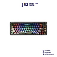 WIRELESS KEYBOARD (คีย์บอร์ดไร้สาย) AULA F68 GASKET MECHANICAL (WHITE SWITCH) (BLACK)