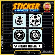 Sticker Hikari Riders ( PVC Glossy x  Pantul Cahaya )