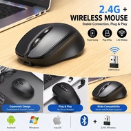 Rechargeable Wireless Mouse 2.4G Bluetooth-Compatible Wireless Mouse USB Silent Gamer Mice For Samsu