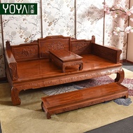 Euya Hedgehog Red Sandalwood Arhat Bed Solid Wood Chinese Antique Sofa Bed Mahogany Furniture Rosewo