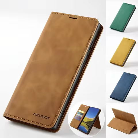 Leather Case For Samsung A17 A37 A57 A07 A16 A36 A56 A26 5G Flip Wallet Cover Galaxy A15 A35 A55 A14