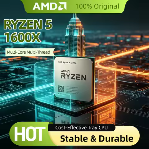 AMD Ryzen 5 1600X R5 1600X 3.6GHz Six Core Twelve Thread CPU 95W Socket AM4 L3 16M Desktop Gaming Pr