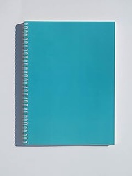 College Must-Have! Perfect for boating, rainy days, pool or waterfront projects! Spiral Bound Dot Grid A4 Stone Paper Notebook, journal, sketchbook, planner - 80 Sheets (160 Pages) - 144gsm (Cyan)