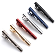 Fashionable Colorful Copper Tie Clip Mens Diagonal Pattern Tie Clip Geometric Style Business Tie Cli