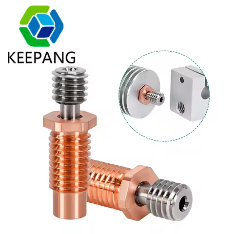 2/1 Pcs Bi-metal E3D V5 V6 Heat break E3D V6 Throat Hotend Heater Block For Prusa i3 MK3 1.75MM Fila
