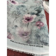 Fure silk // Digital Italian material // silk chiffon fabric