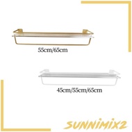 [Sunnimix2] Shelf Holder Wall Mounted Toilet Shelf Detachable Sturdy Acrylic Wall Shelf Wall Mounted Hanging Shelf for Bathroom