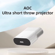 Aoc Ultra Short Throw Projector C1 mini Ultra Short focus Projector Home Bedroom Smart High Definition Home Theater Portable Mobile Phone Projection Screen AI Voice Smart Projectio