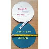 7 Inch Round Velcro Sandpaper Grit 600 Ekamant Blue Velcro Disc 7inch P600 Type Eka 1000 Grit600
