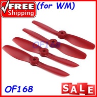 2 PAIR 5045 CCW CW PROPELLER PROP BLADE ACCESSORY FOR MINI MULTIROTOR (RED)