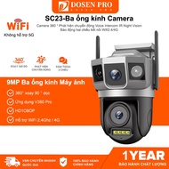 Dosen pro Wifi Camera 3 Eyes Surveillance SC23 Wireless Outdoor Surveillance Ip66 Smart Waterproof C