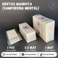 kertas mahkota  sempurna  (pcs ikat) - mentol 1/2 ikat