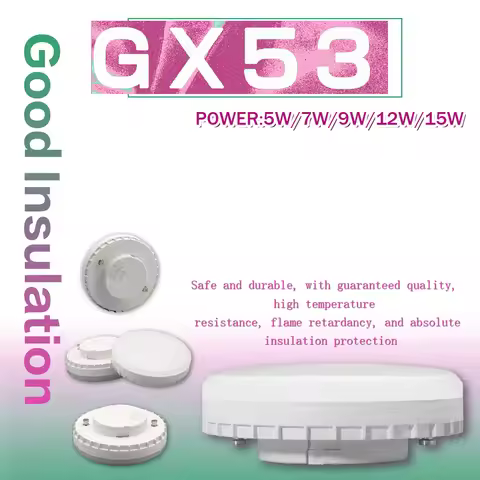 1-20pcs LED Bulb GX53 Spot Light 5W 7W 9W 12W 15W 220V Reflector 50W Equivalent, Disc Frosted Puck W
