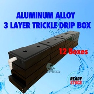【NEW】Aquarium Fish Tank Top Filter 3 Layer Big Filter Box Suitable Below 4 Feet Tank 12 Boxes Trickle Box