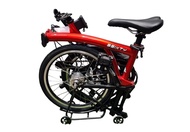 3sixty 6speed, folding bike Oriental Red trifold