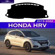 For Honda HR-V Vezel 2015-2022 HRV HR V Anti-Slip Car Dashboard Cover Avoid Light Pad Instrument Platform Desk Mat Dash car protect Carpet Protective Sunshade 2016 2017 2018 2019