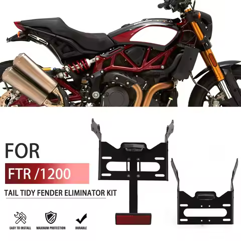 FTR/1200 Motorcycle Rear License Plate Holder Bracket Tail Tidy Fender Eliminator Aluminum New For I