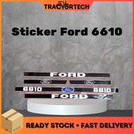TractorTech | Sticker / Pelekat F.6610 Tractor FORD 6610 - Black