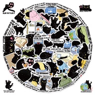 ❀ Little Black Cat's Diary Series 02 Stickers ❀ 50Pcs/Set DIY Fashion Waterproof Kids Rewards Sticke