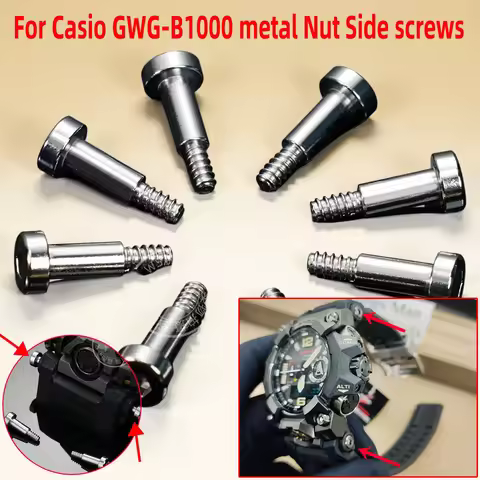For Casio GWG-B1000-1A/EC3A Watch metal Nut Side screws 3rd Generation gwg-b1000 Stainless steel scr