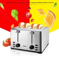 toaster bread Stainless Steel Toaster Oven, Home & Commercial 4-Slice Bread, Sandwich & Breakfast To