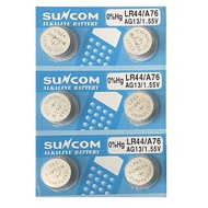 [SG] [6 Pieces] SUNCOM AG13 SR44SW LR44 LR1154 357 Alkaline Button Battery