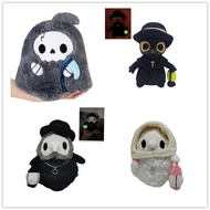 Plague Doctor Nurse Plush Toy Plague Crow Halloween Luminous Doll Light-Absorbing Rag Doll JYUE