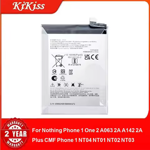 Battery For Nothing Phone 1 One 2 A063 2A A142 2A Plus CMF Phone 1 NT04 NT01 NT02 NT03