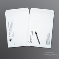 Amplop Putih Folio A4 Bahan HVS Custom Cetak 1 warna