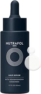 Nutrafol Men's Hair Serum, Safe for Hair Extensions and Hair Color, Supports Visibly Thicker and Stronger Hair, Vegan, Lightweight and Fast-Absorbing - 1.7 Fl Oz