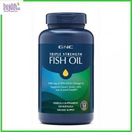 GNC - 三倍強效深海魚油 (EPA/DHA 1000 毫克) 120 軟膠囊 [平行進口] 此日期前最佳:2026年07月31日 關節健康視力健康心腦血管