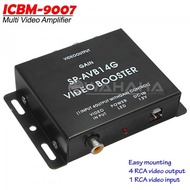 Video Booster Amplifier RCA 1 Input to 4 Output