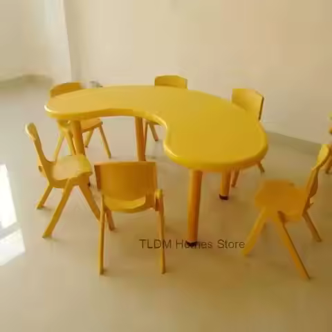 Study Plastic Bedroom Children Tables Kids Home Furniture Writing Table Kindergarten Education Game 