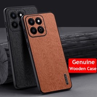 Honor X7D X7C 4G Honor 200 Smart 5G X 7 C x7c 200Smart Wooden Case Shockproof Camera Lens Full Prote